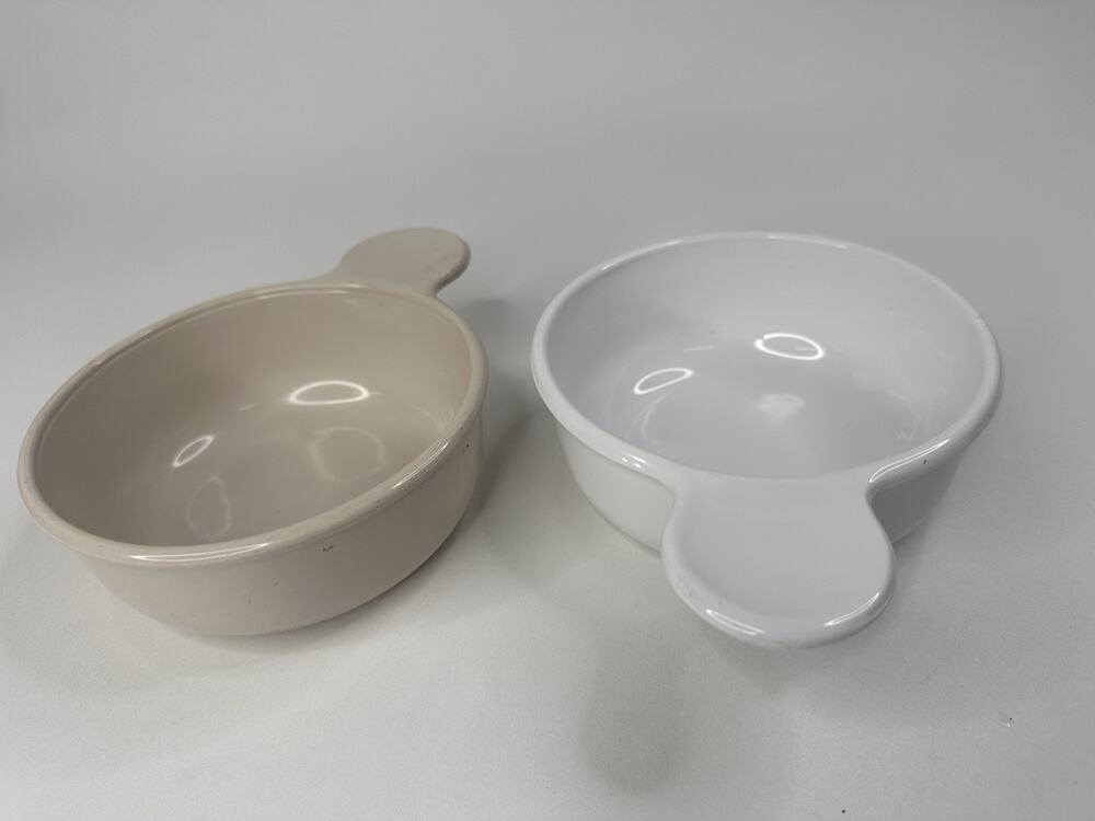 Corning Ware White And Beige GRAB IT GO Bowls P-150 B NO LIDS Set Of 2 Soup